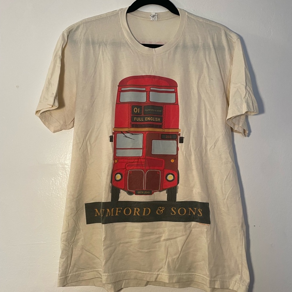 Mumford & Sons concert tshirt, size L